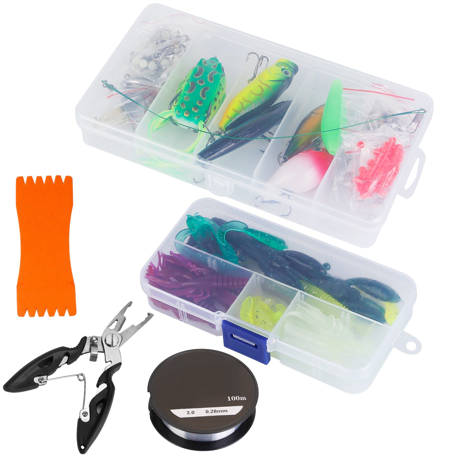 383-Piece: Fishing Lures Tackle Box Big Sale Sale Online