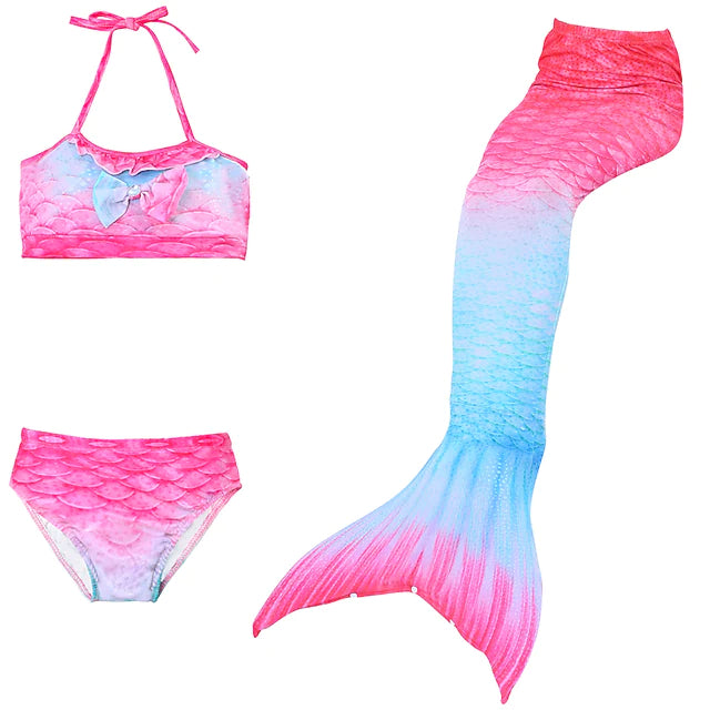 3-Piece: Girls Swimwear Bikini Set Low Pice For Sale