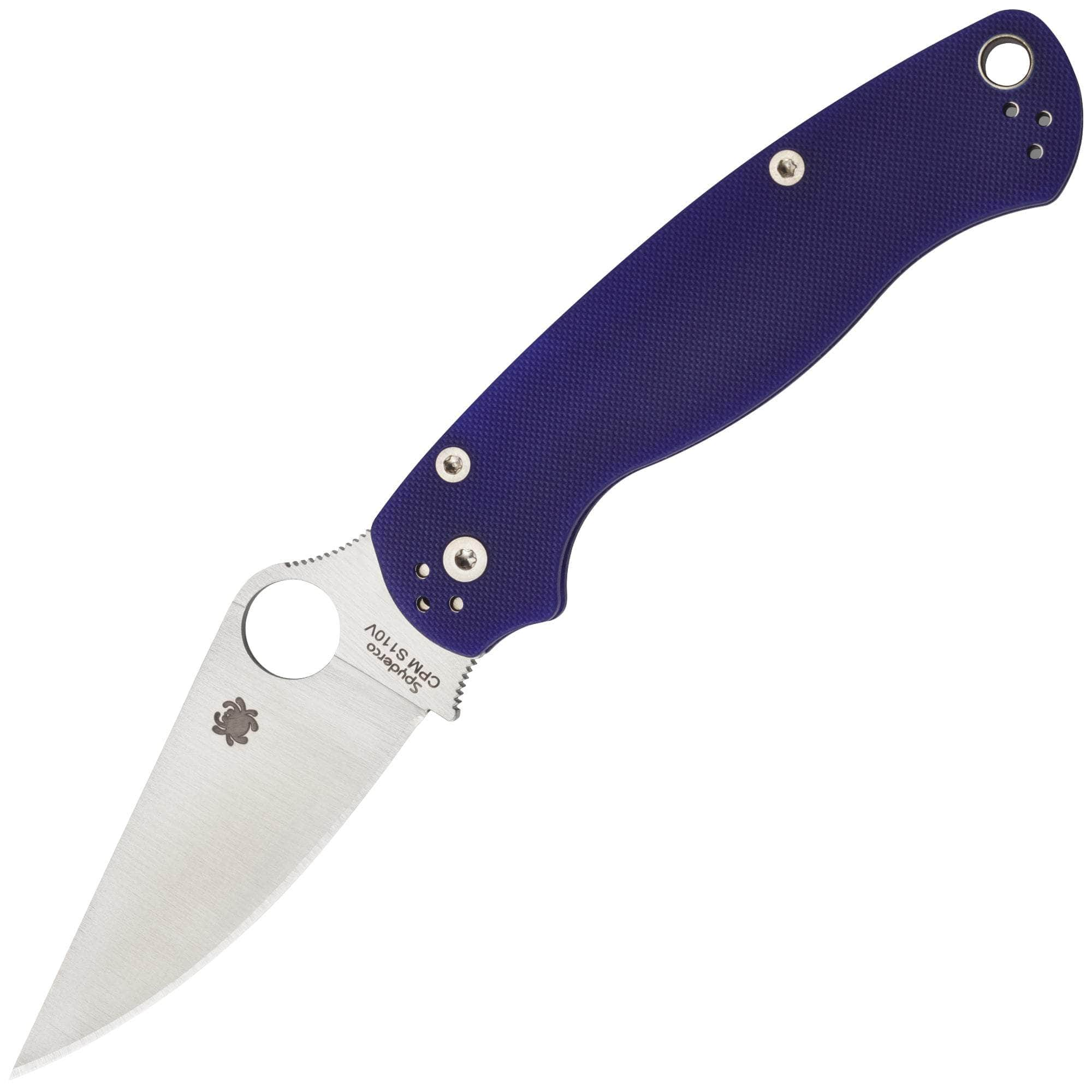 Spyderco Paramilitary 2, 3.4 S110V Blade, Blue/Purple G10 Handle - C81GPDBL2 Sale Browse