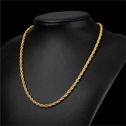 18K Solid Gold Rope Chain Necklace Cheapest Pice Sale Online