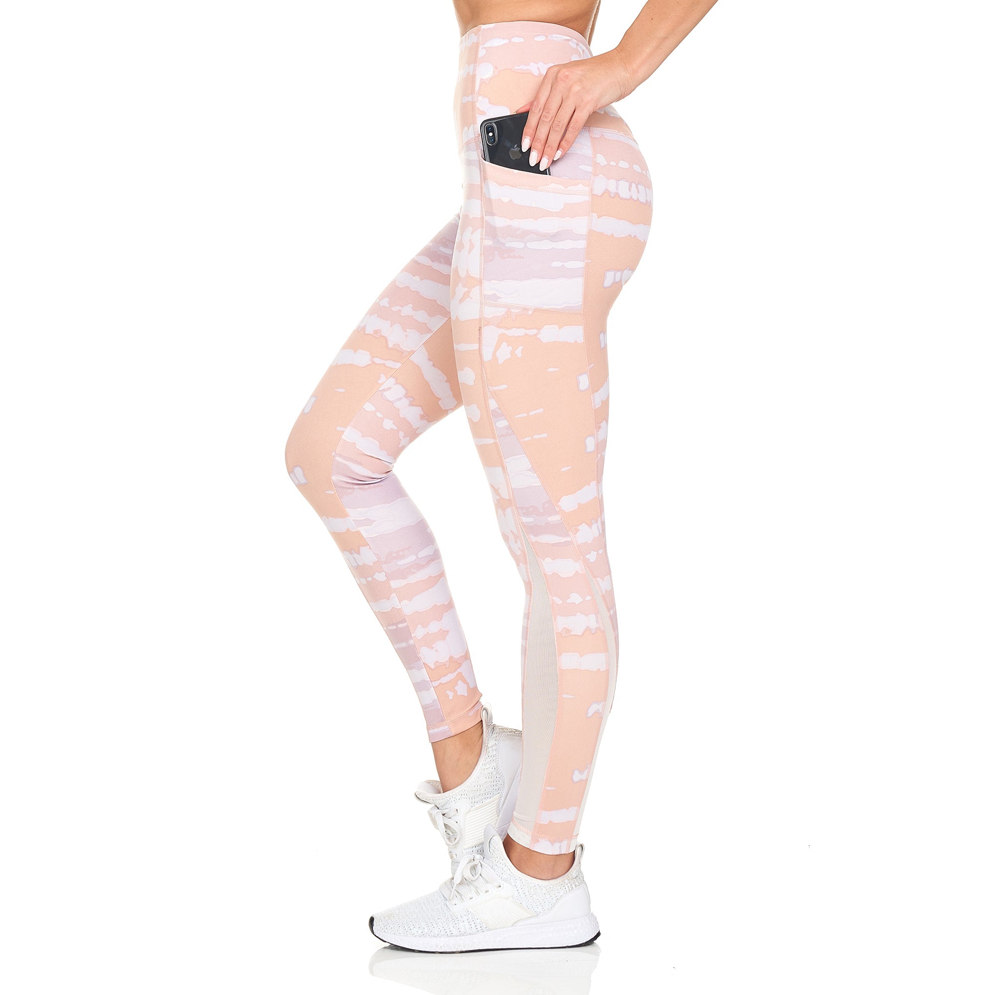 Women's Active High Rise Printed Leggings With Pockets Cheap Sale Reliable