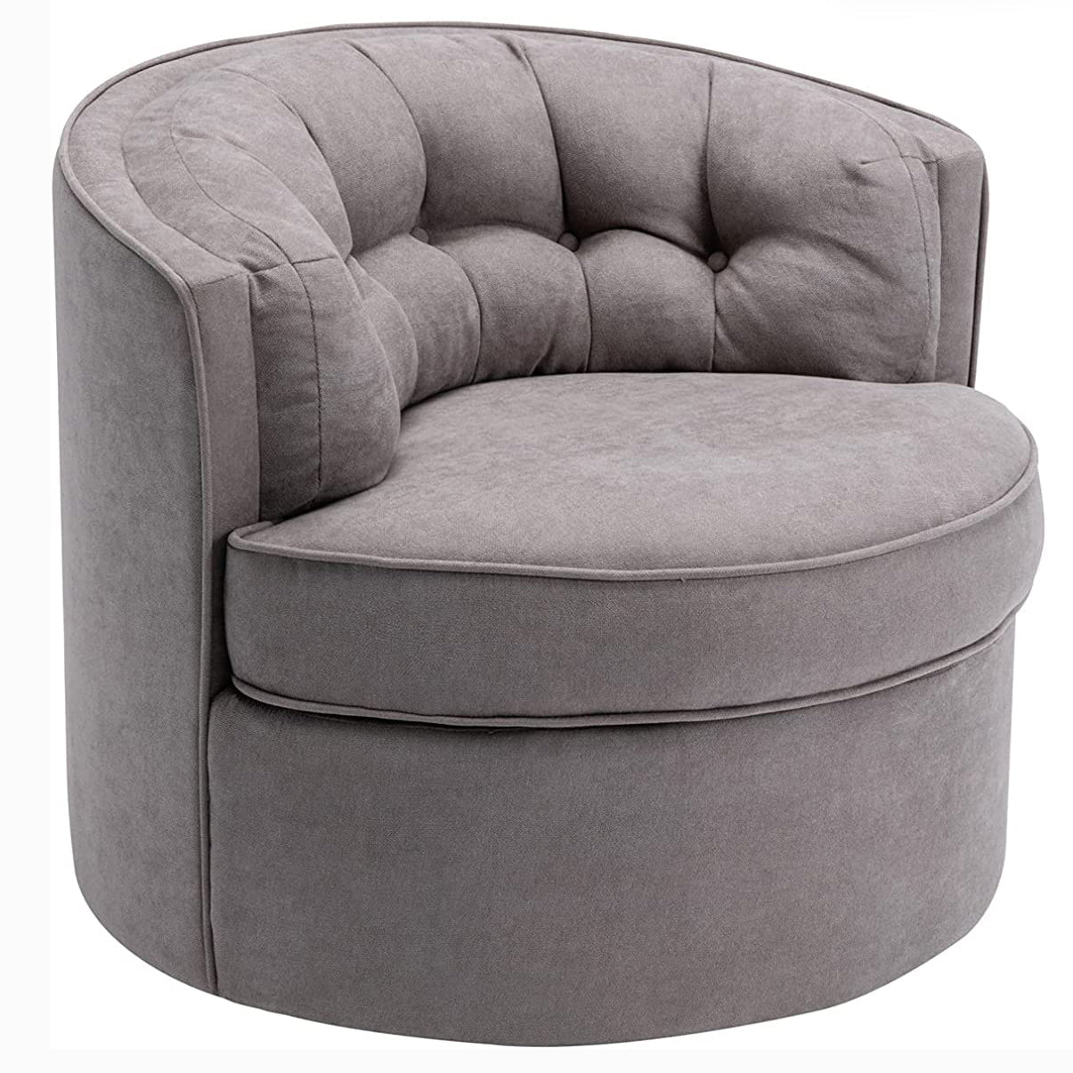 Swivel Accent Linen Fabric Bucket Reading Chair Cheap Wholesale