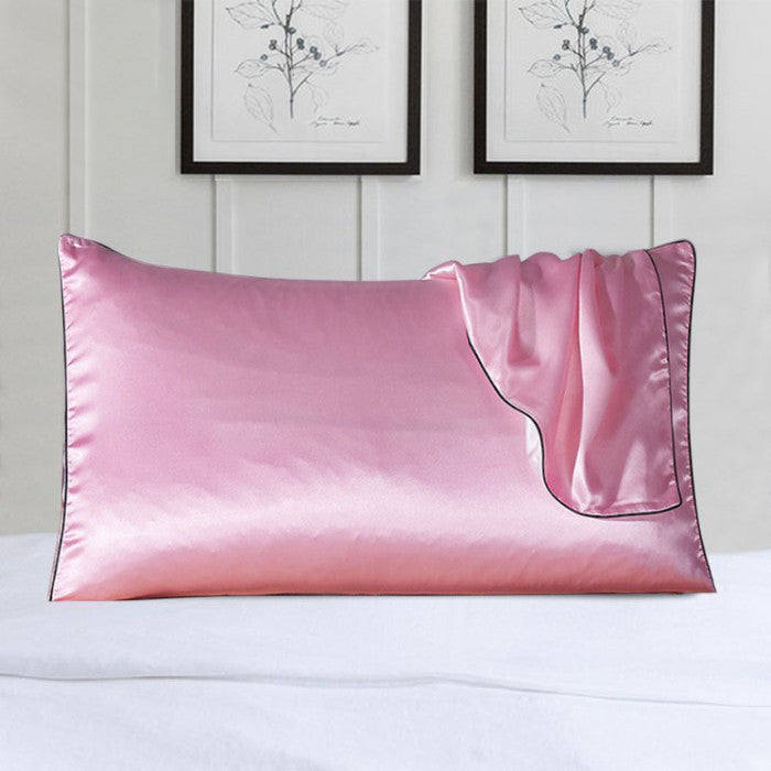 2-Pack 100% Silk Pillow Cover With Trim Geniue Stockist For Sale