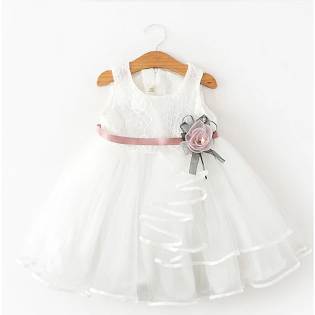 Kids Little Girls' Dress Flower Swing Dress Latest Cheap Online