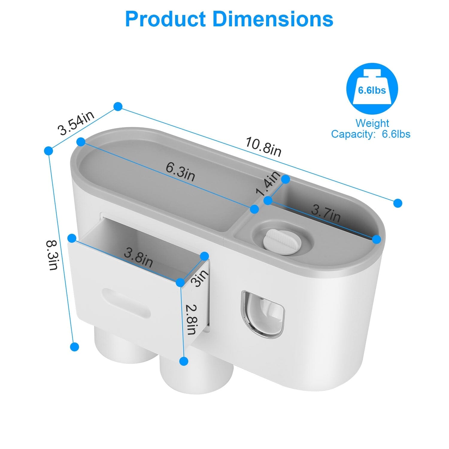 Multifunctional Wall Mount Toothbrush Holder Rack Organizer Clearance Cheap Online