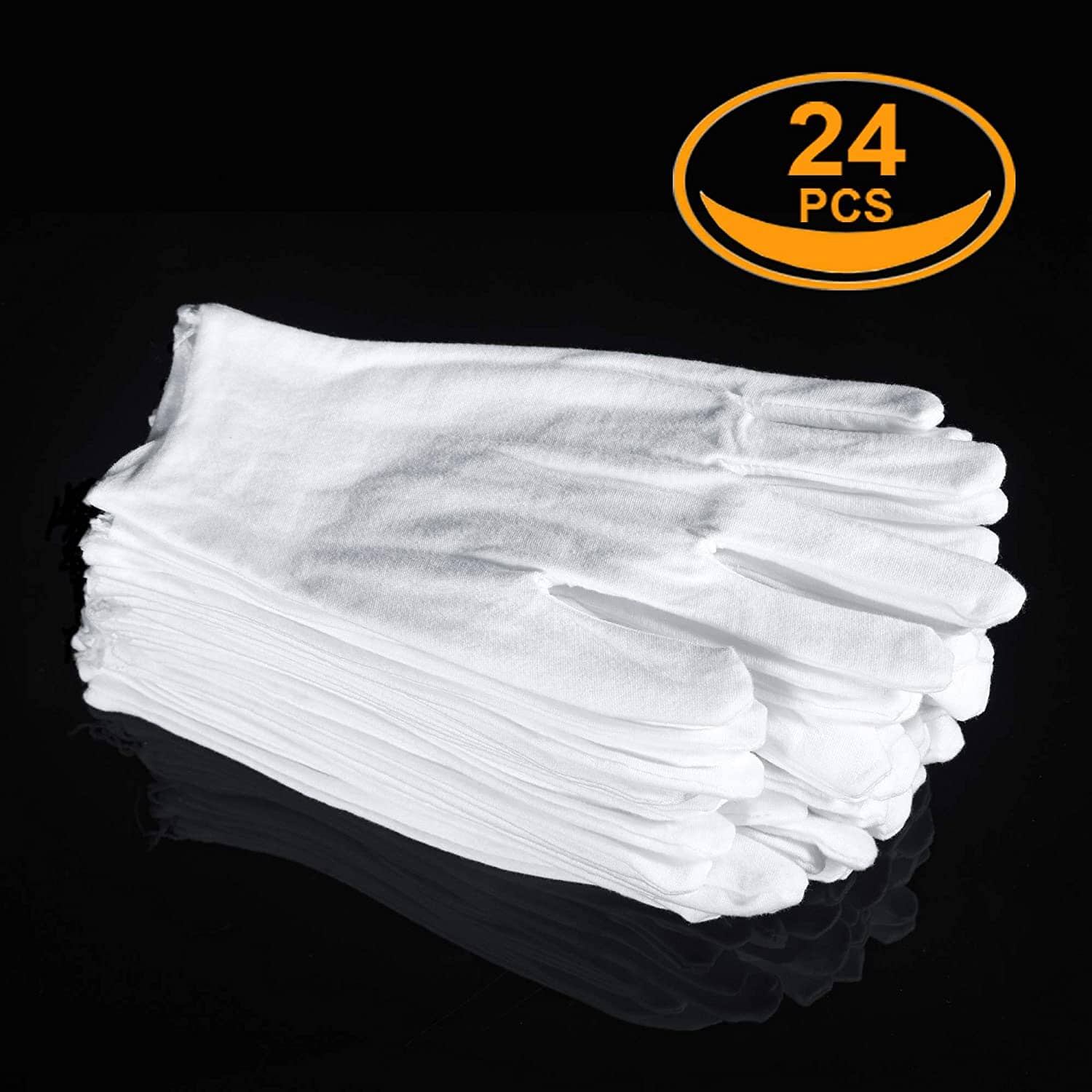 12-Pairs: White Cotton Gloves Cheap Sale Get Authentic