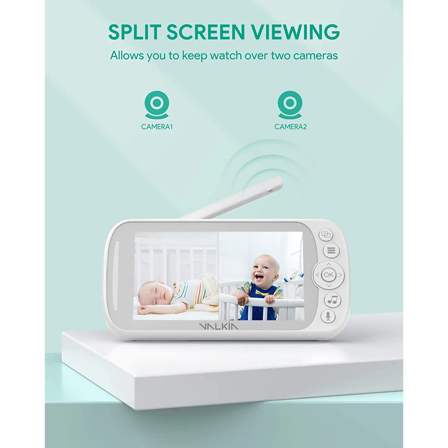 VALKIA 720P 5 HD Display Baby Monitor with Camera & Audio Factory Outlet For Sale