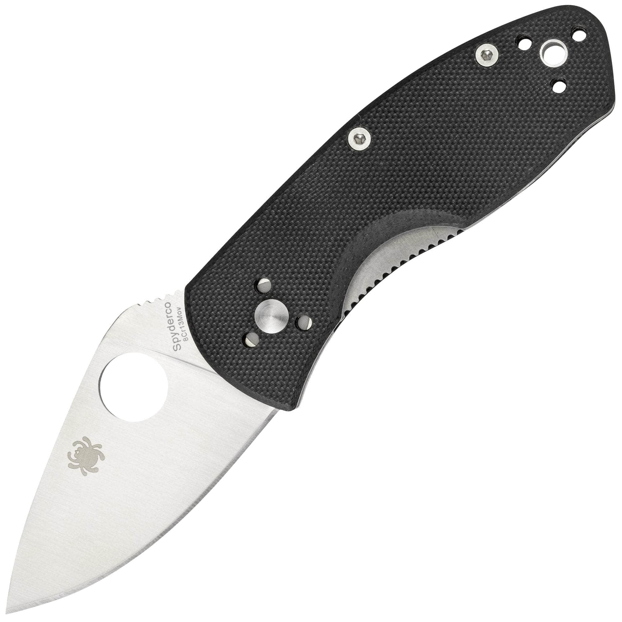 Spyderco Ambitious, 2.25 Blade, Black G-10 Handle - C148GP Factory Outlet