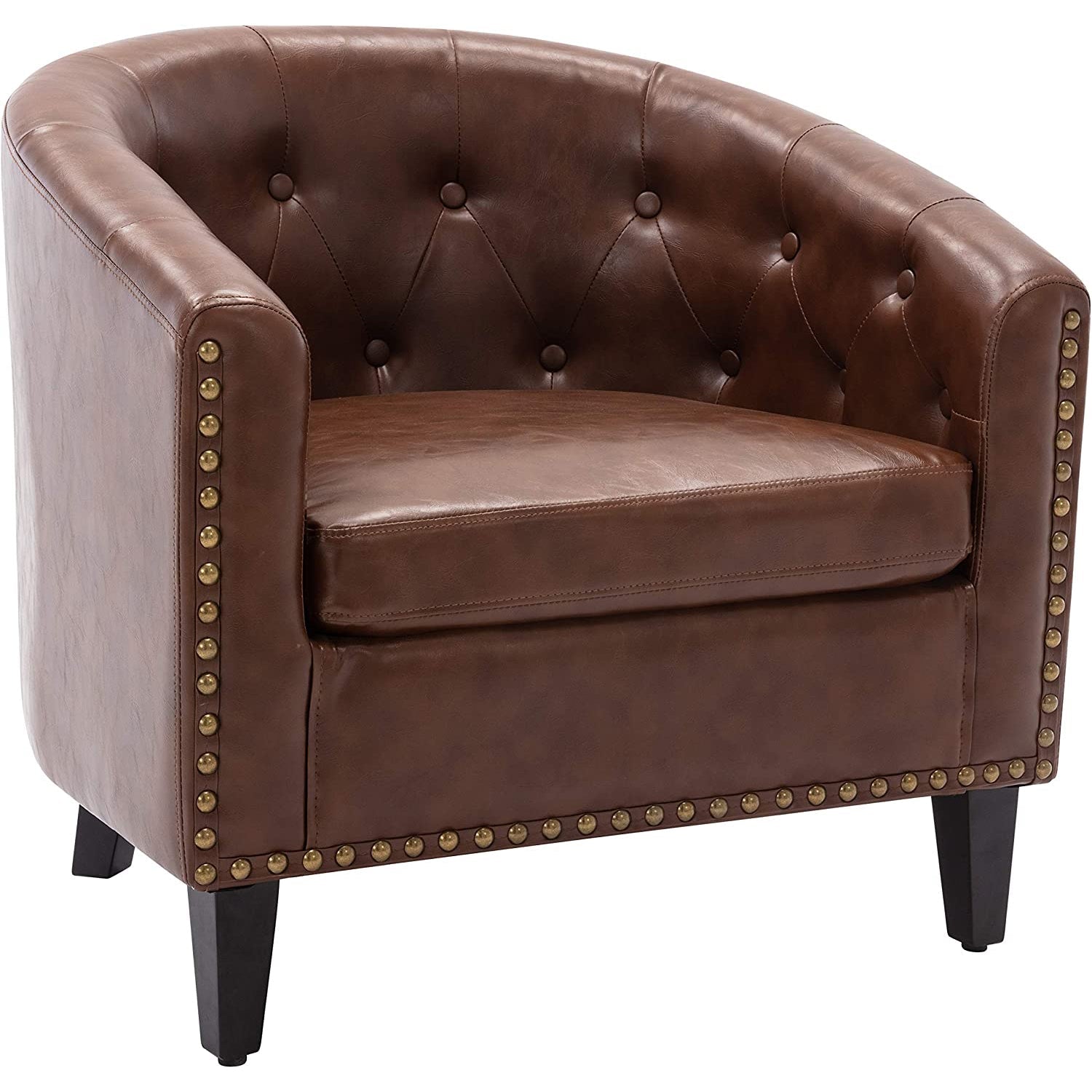 Faux Leather Club Chair Bucket Chair Upholstered Tub Chair Shop For Sale