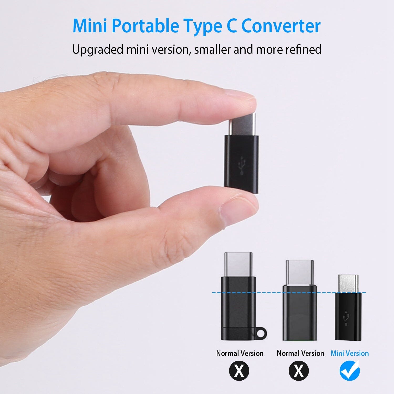 2-Piece: Micro USB To Type C Adapter Cheap Pice Wholesale Pice