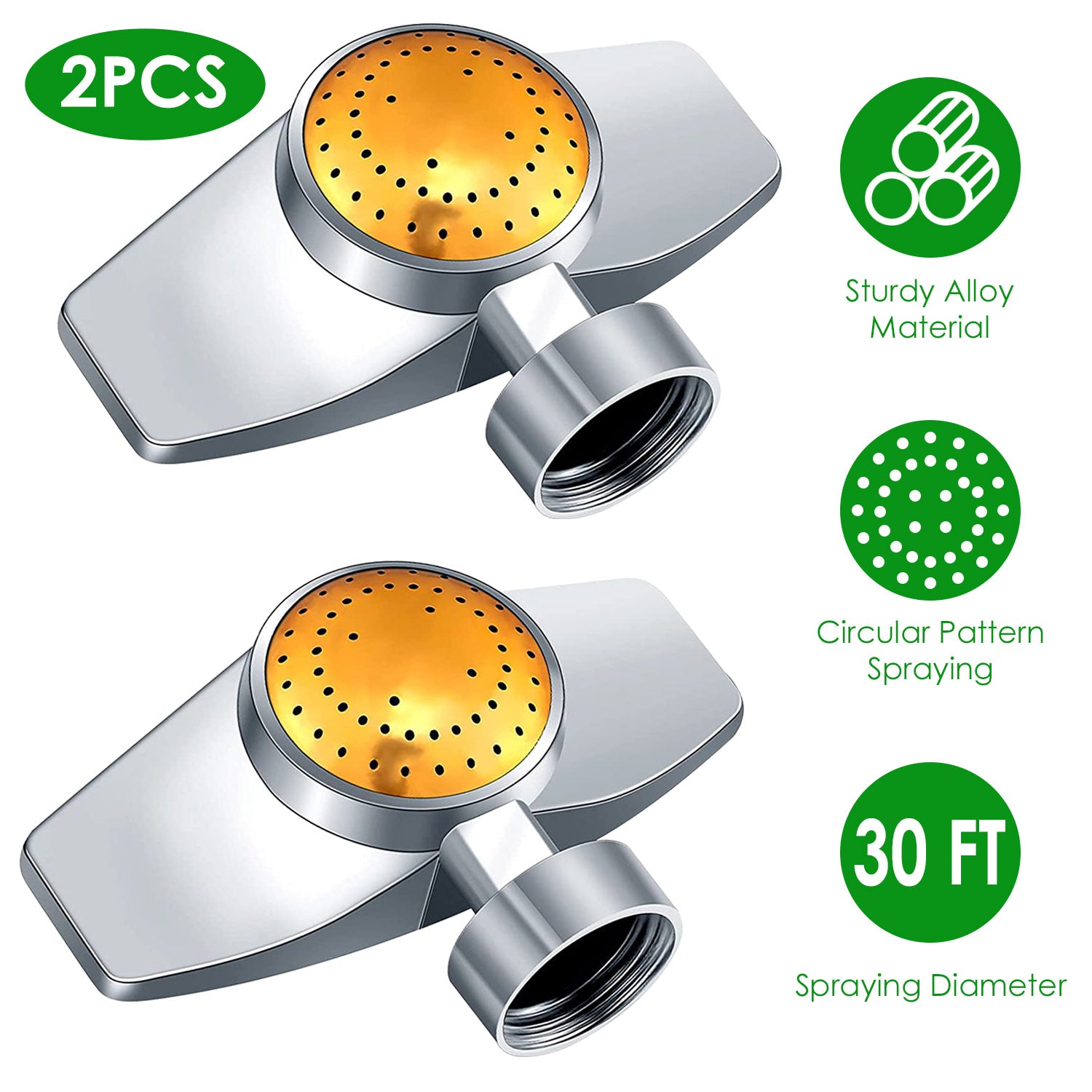 2-Pieces: Circular Spot Sprinkler 60 Degree with Gentle Water Flow Clearance Official Site