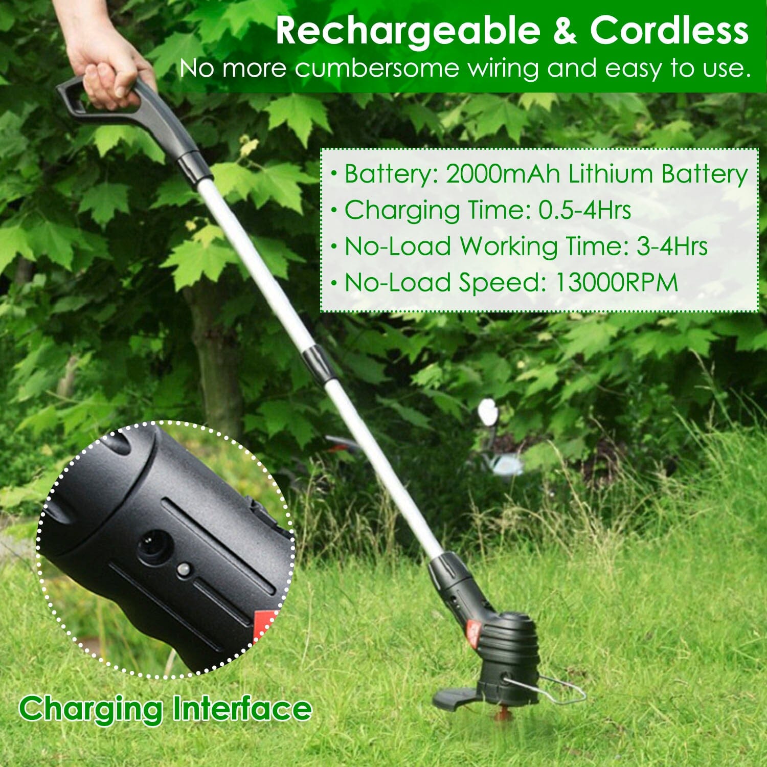 Electric Cordless Grass Trimmer Outlet Low Pice