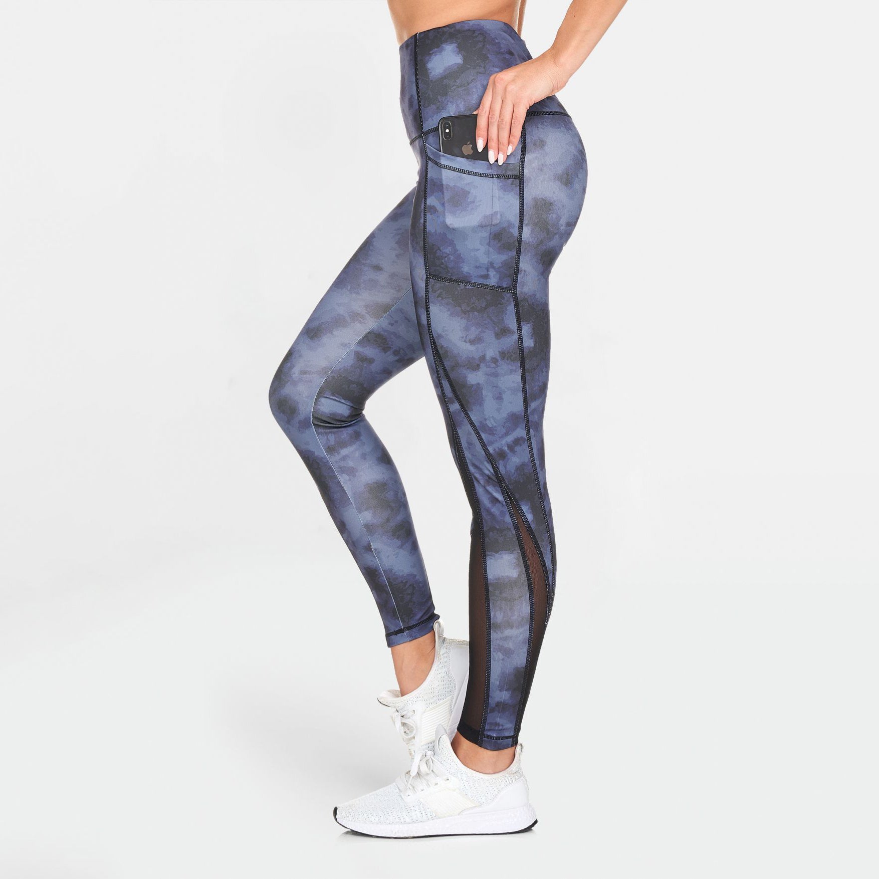 Women's Active High Rise Printed Leggings with Pockets Authentic For Sale