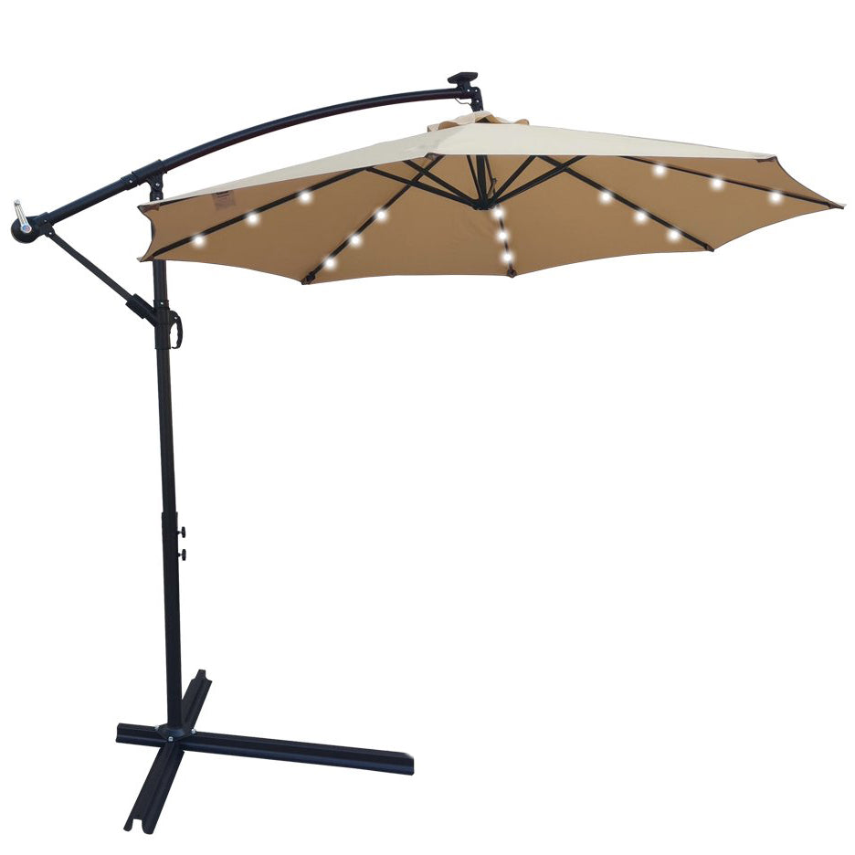 10ft Solar-Powered Patio Umbrella Best Pices Cheap Pice