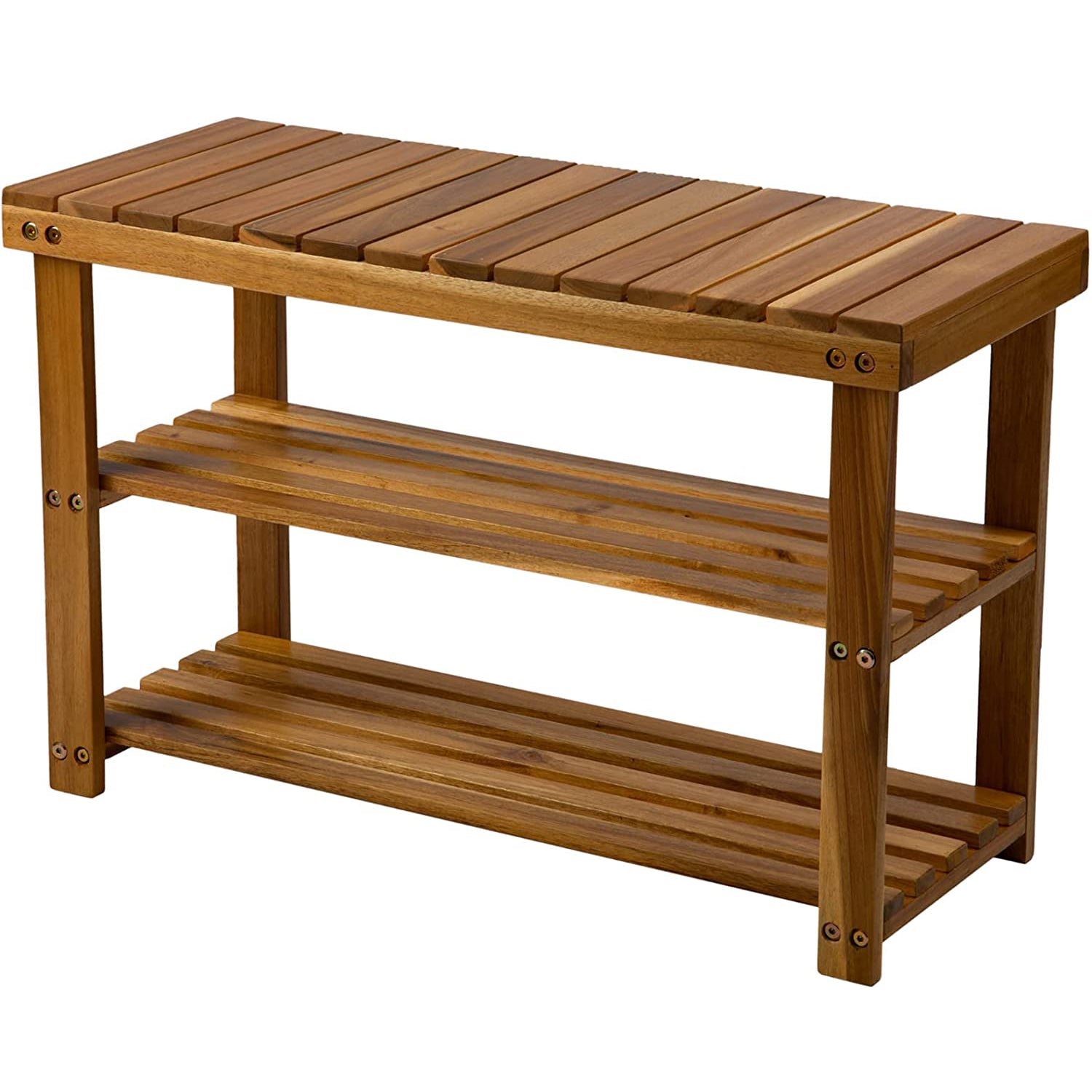 Storage Wooden Shoe Rack Rustic Wood Entryway Bench Discount Pay With Paypal