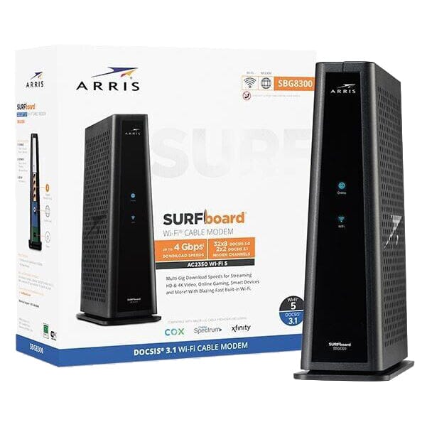 Arris SURFboard SBG8300 DOCSIS 3.1 Cable Modem & Wi-Fi Route (Refurbished) Free Shipping For Nice