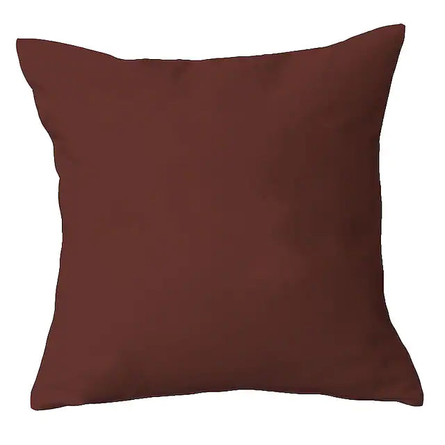 2-Piece: Solid Colored Simple Square Pillowcases Clearance Largest Supplier