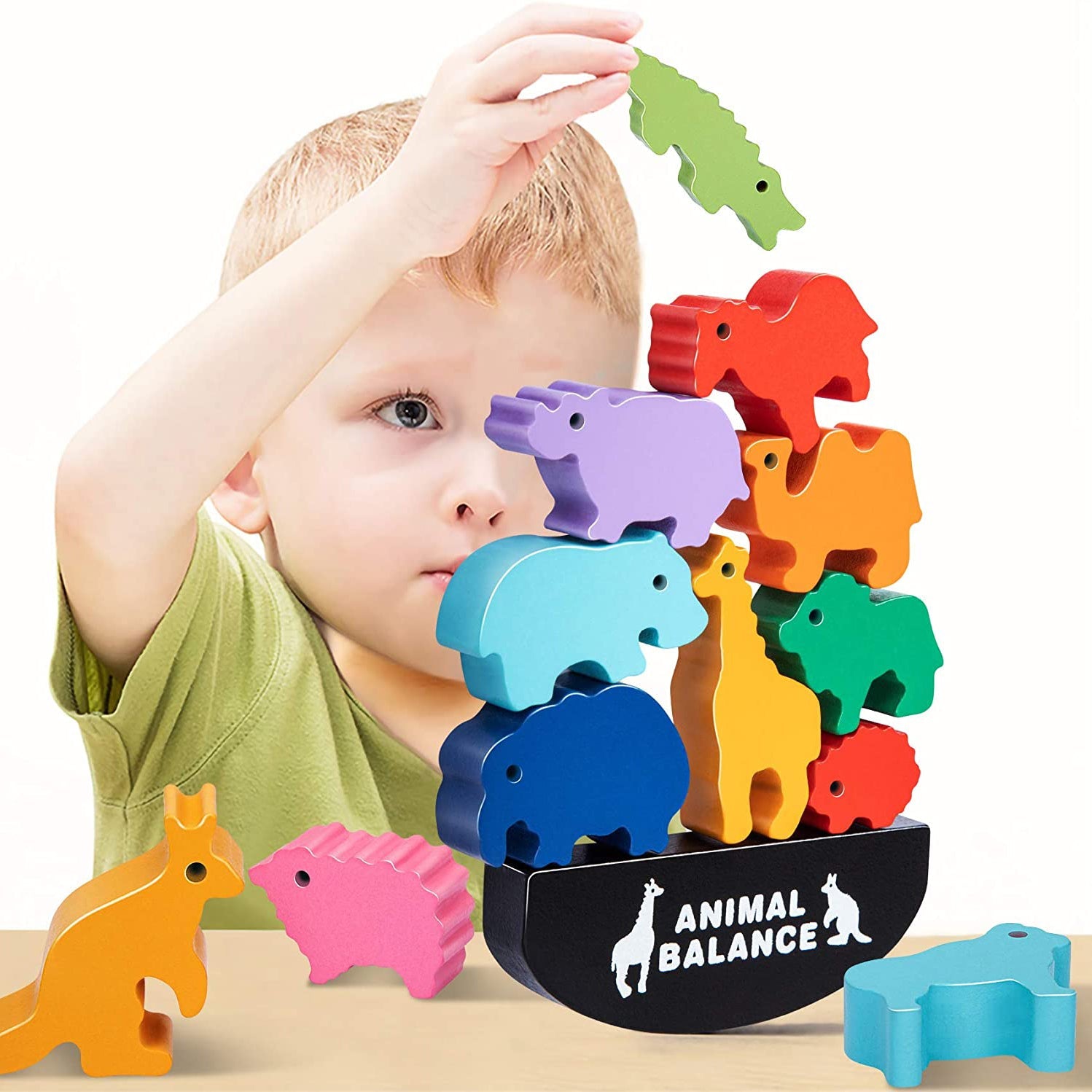 Wooden Stacking Toy for Kids Shipping Discount Sale