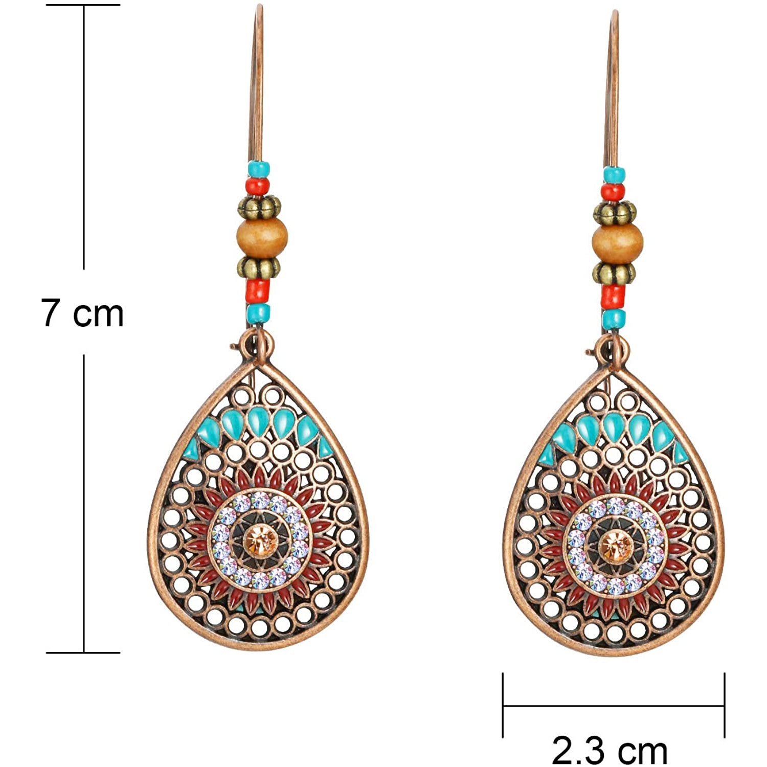 4-Pair: Bohemian Vintage Dangle Earrings Lowest Pice