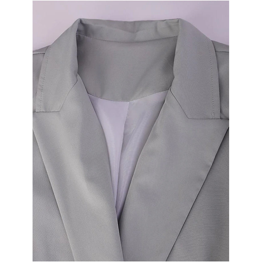 Women's Blazer Solid Color Classic Style Free Shipping Order