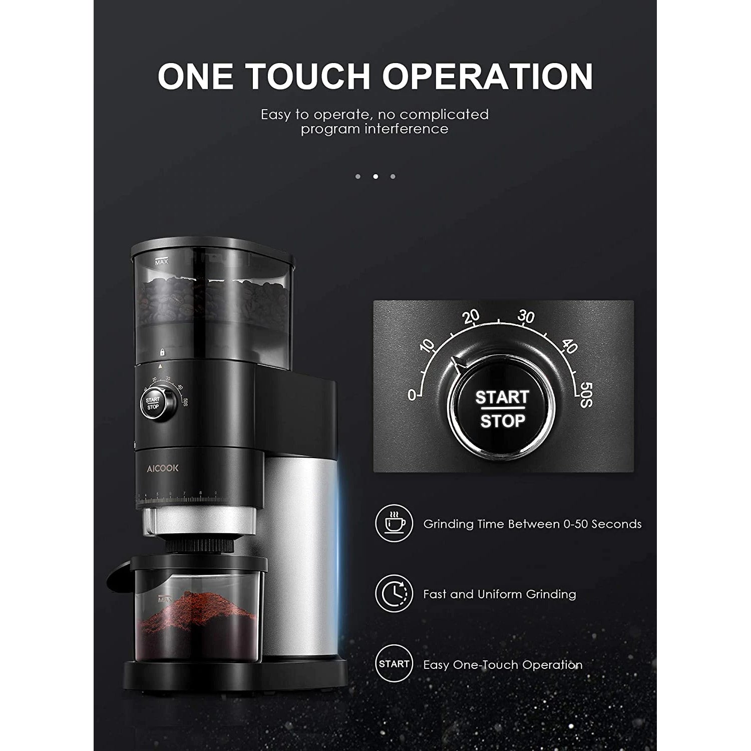 Electric Conical Burr Coffee Grinder Discount Store