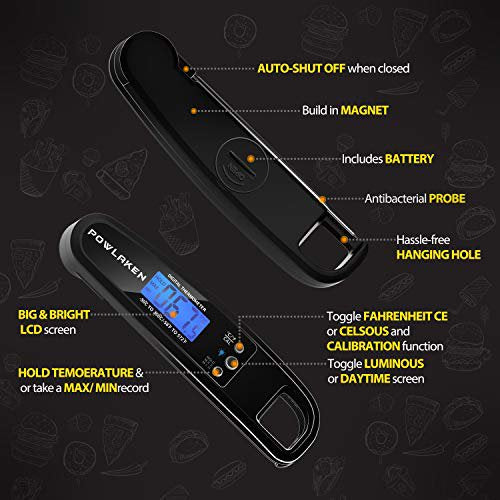 2-Pack: Instant Read Meat Thermometer Cheap Sale Newest