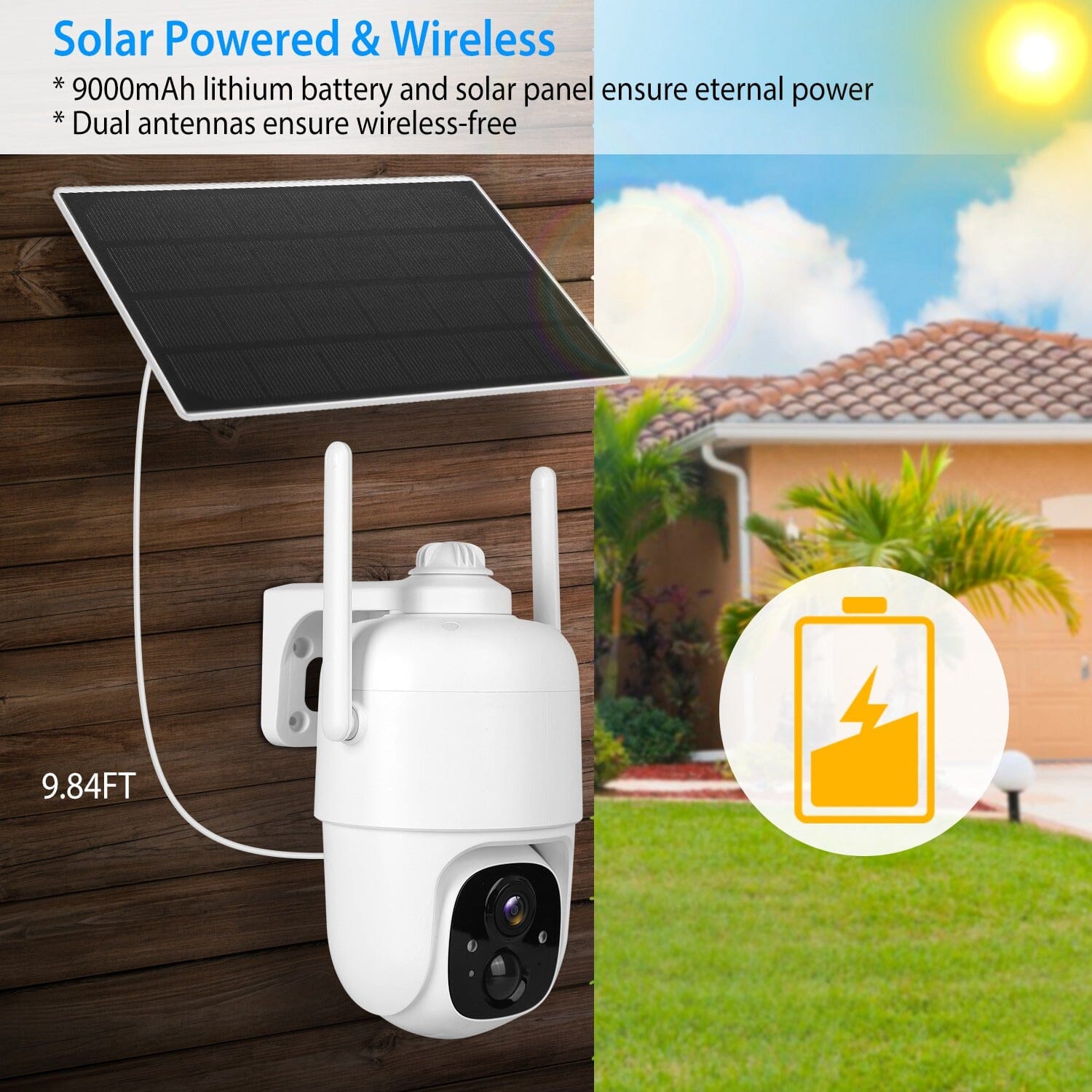 IP65 Solar Wireless Security Camera Sale Latest