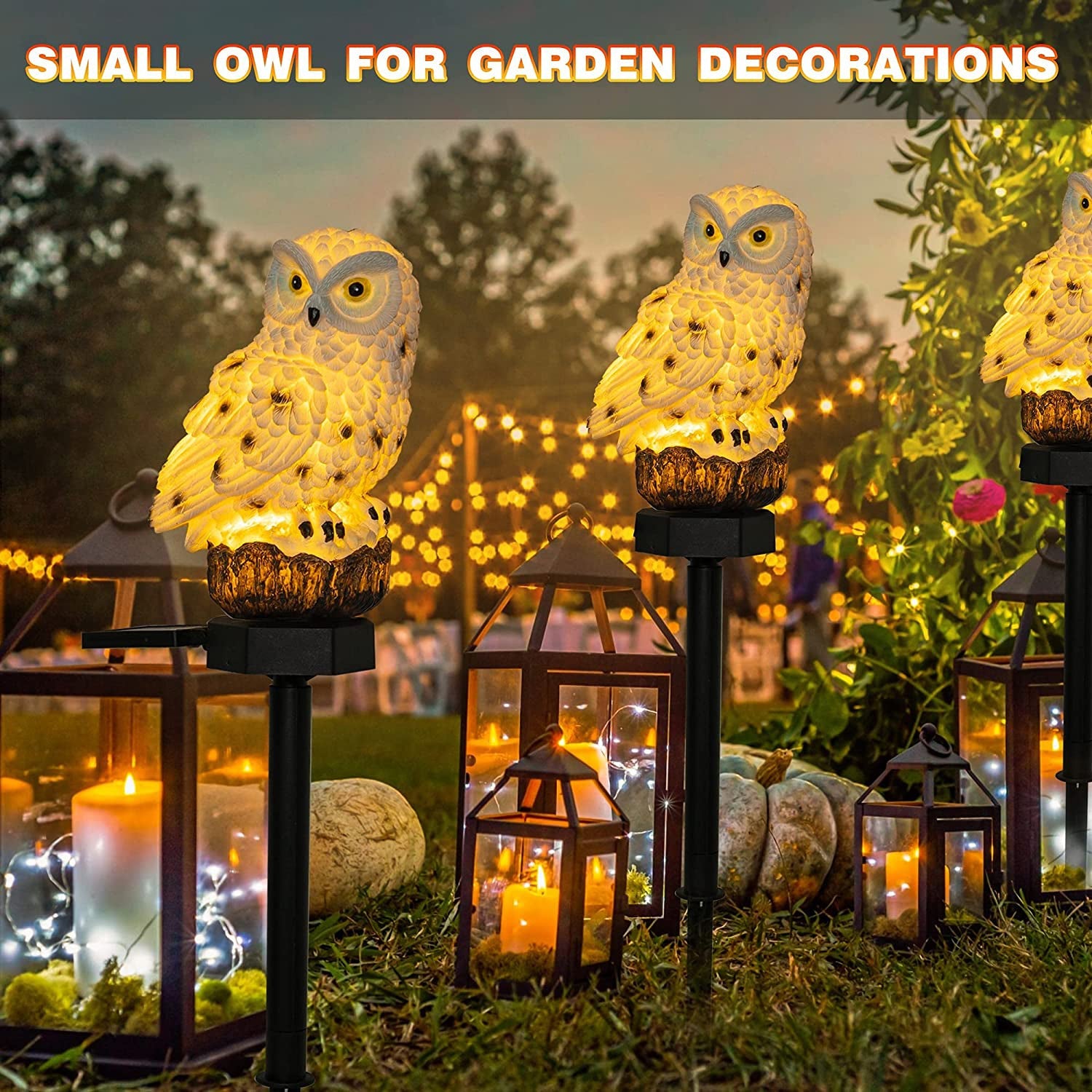 2-Pack: LUMN8 Owl Figure Solar LED Lights View Cheap Online