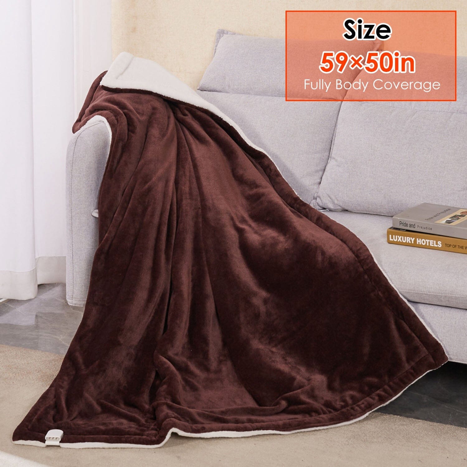 Electric Heated Flannel Throw Blanket Cheapest Cheap Online