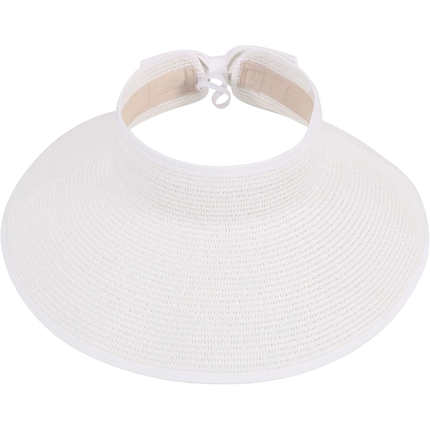 Women's Wide Brim Roll-up Straw Sun Hat Sun Visor 2025 New Cheap Pice