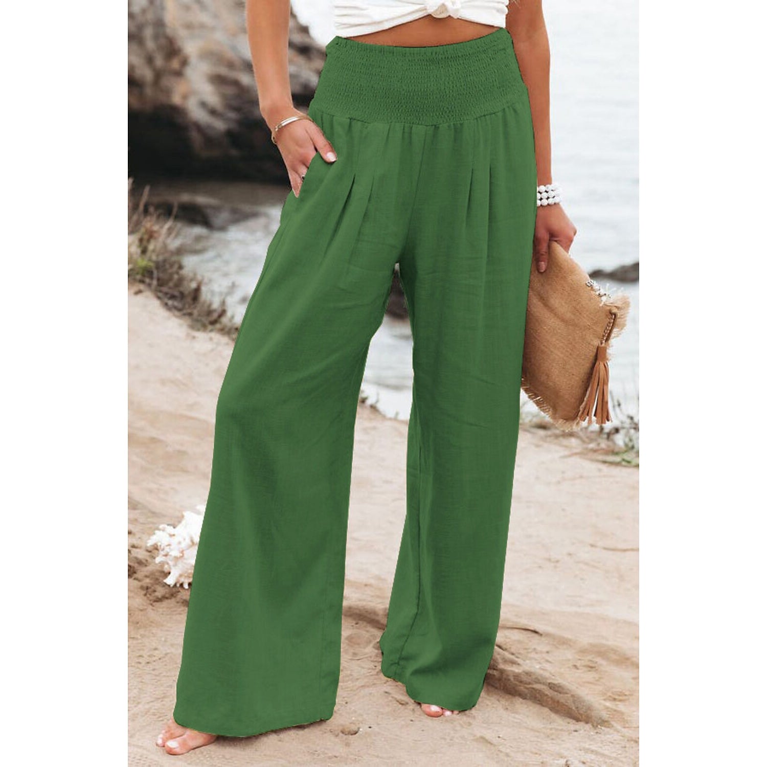 Women's High Waist Loose Wide Leg Pants Classic Cheap Pice