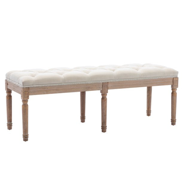 End of Bed Bench Upholstered Entryway Bench French Benchwith Rubberwood Legs Sale Nicekicks