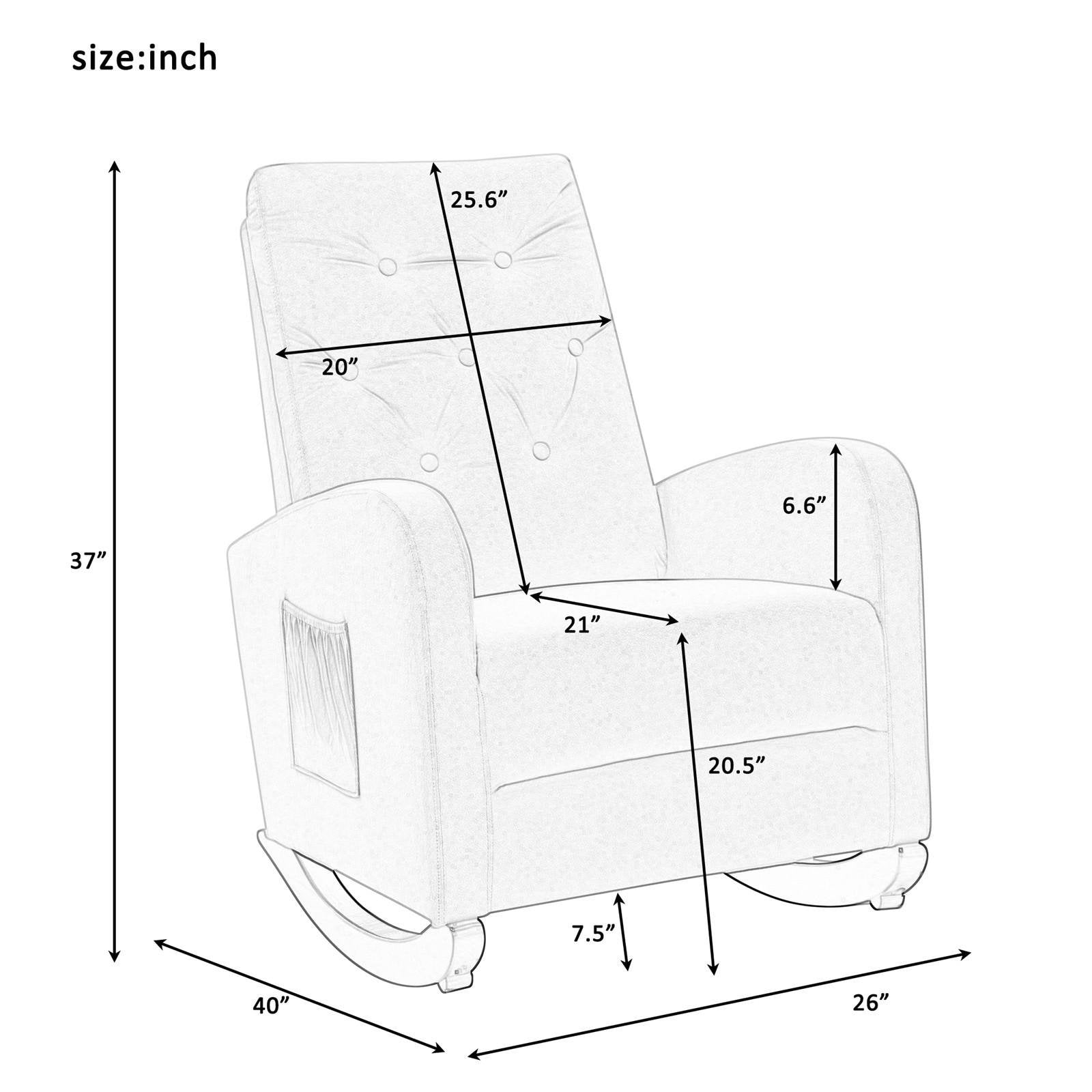 Mid-Century Modern Nursery Rocking Chair Armchair The Cheapest Cheap Pice