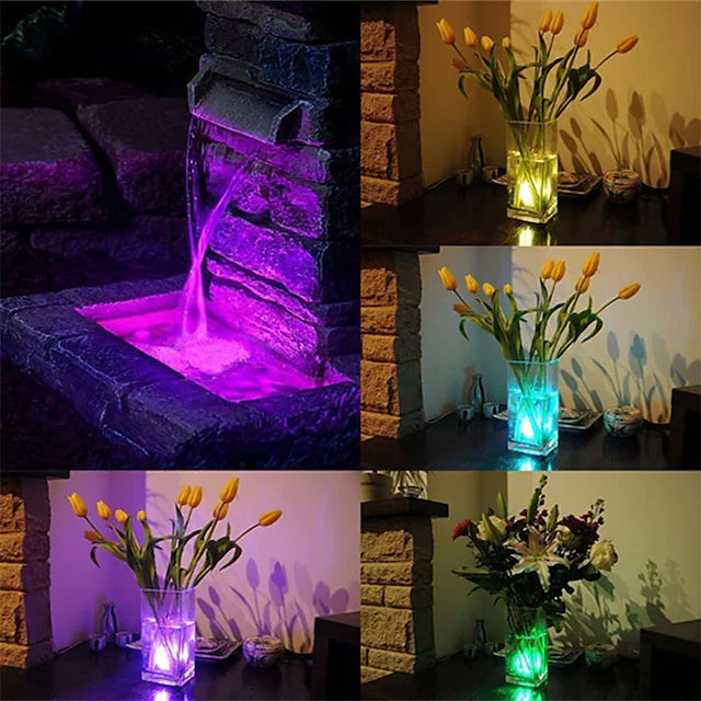 12-Piece: LED RGB Diving Light Remote Control Decorative Light Find Great Online