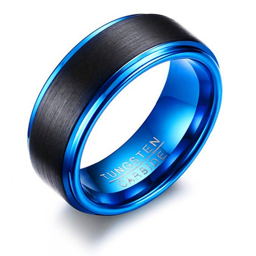 Men's Brushed Tungsten Carbide Ring Low Pice Cheap Online