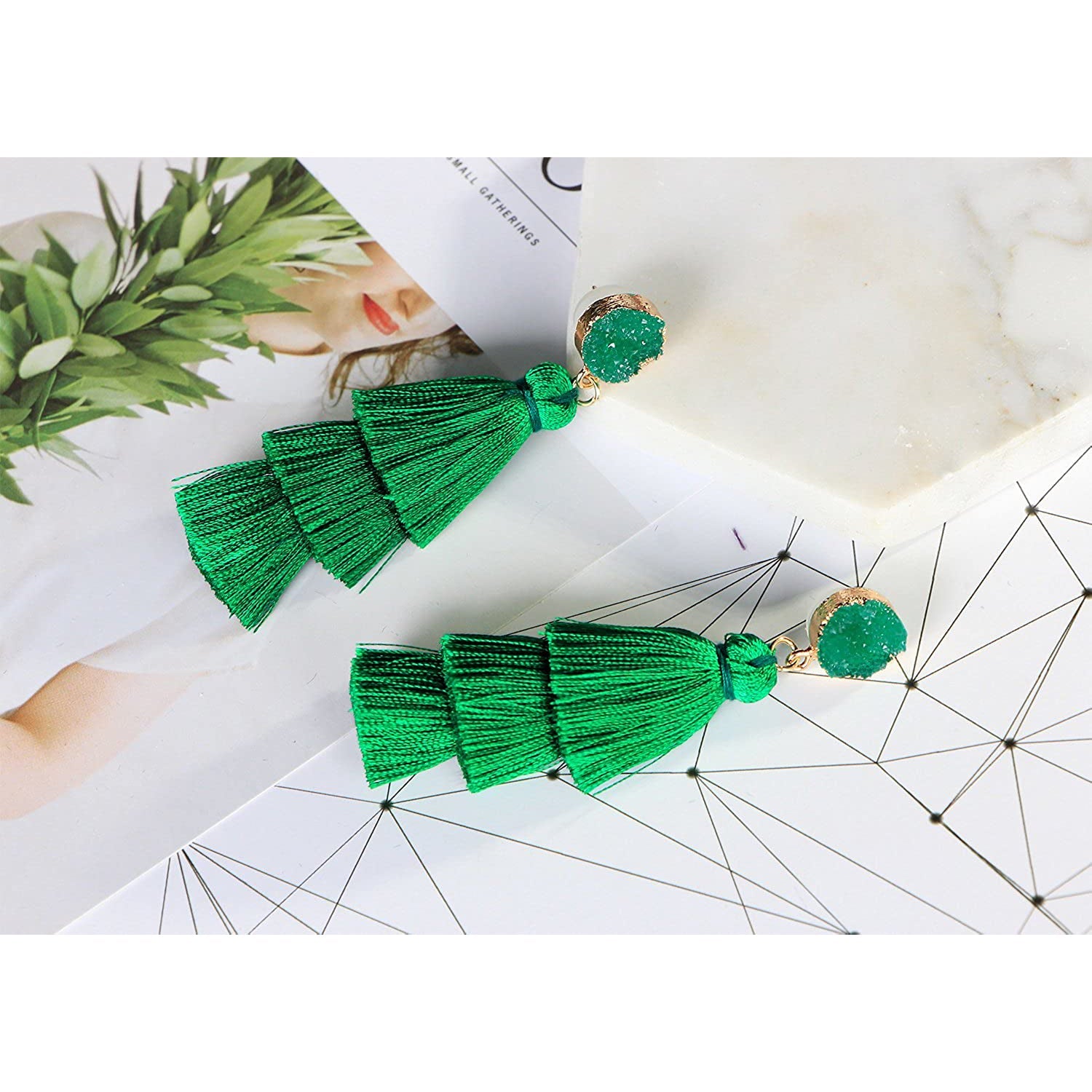 Me&Hz Colorful Layered Tassel Earrings Discount The Cheapest