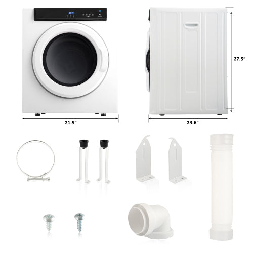 Front Load Laundry Dryer with Touch Screen Panel and Stainless Steel Tub Buy Cheap Affordable