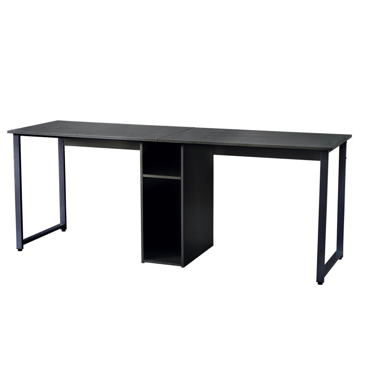 2-Person Metal Desk with Open Shelves Order Cheap Pice