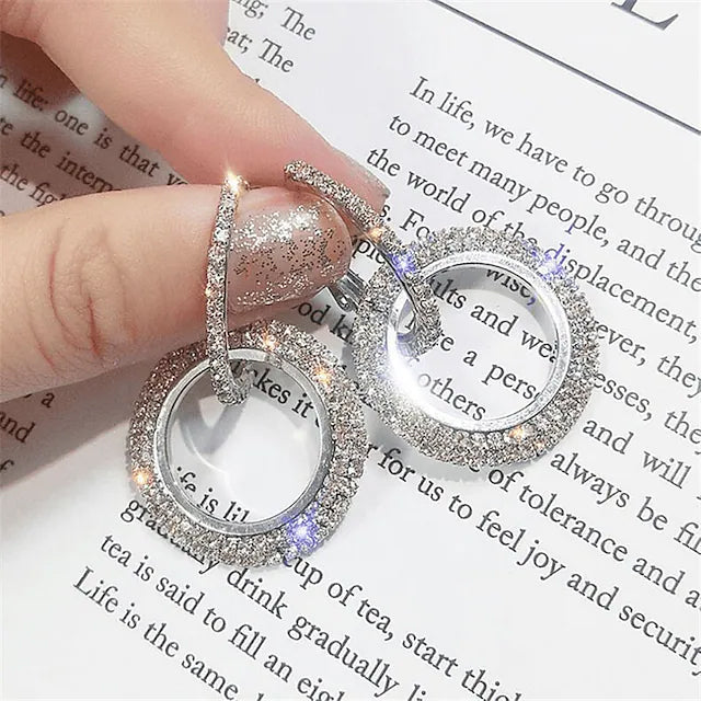 Women's Crystal Earrings Professional