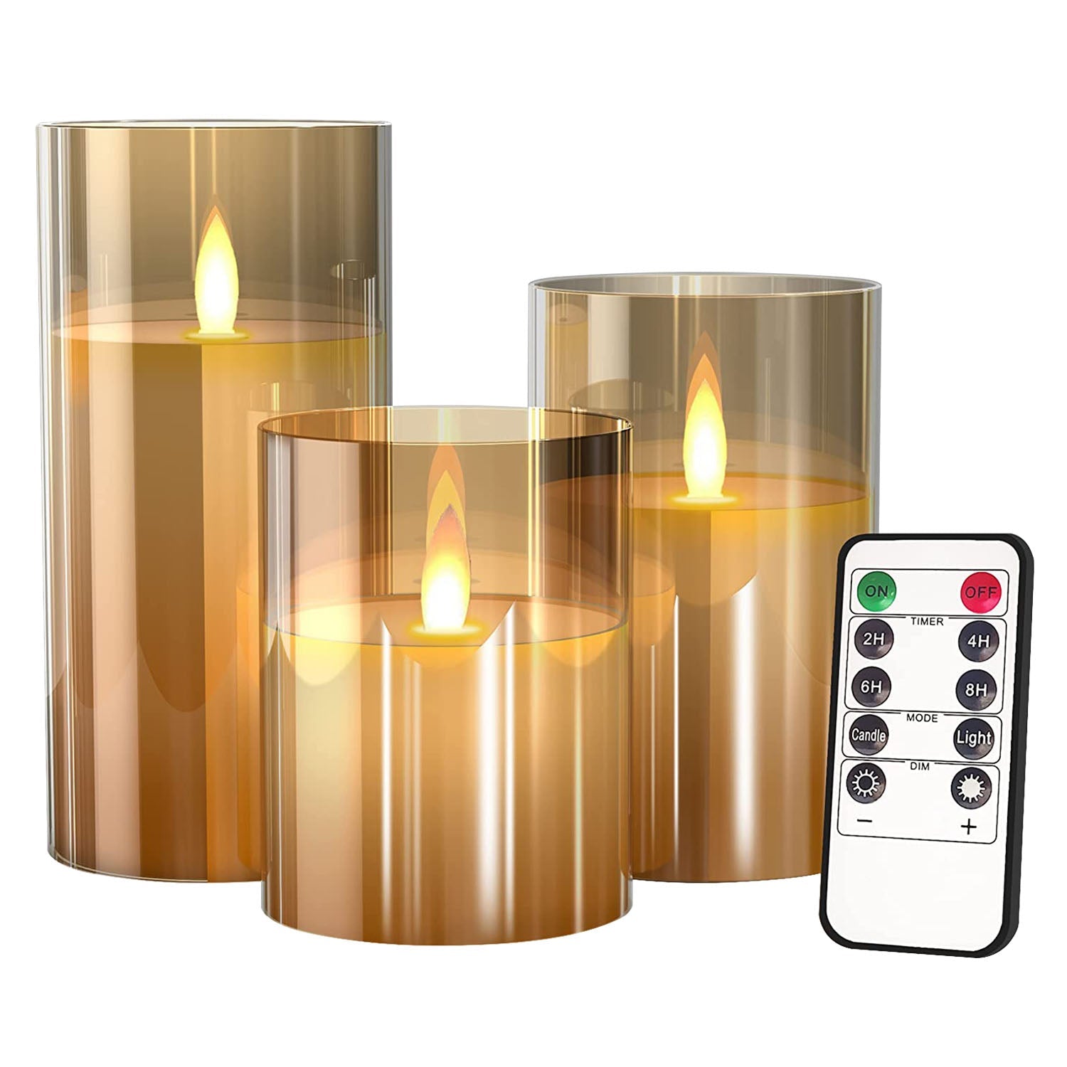 3-Pack: Flameless Battery Operated Candles Store Sale