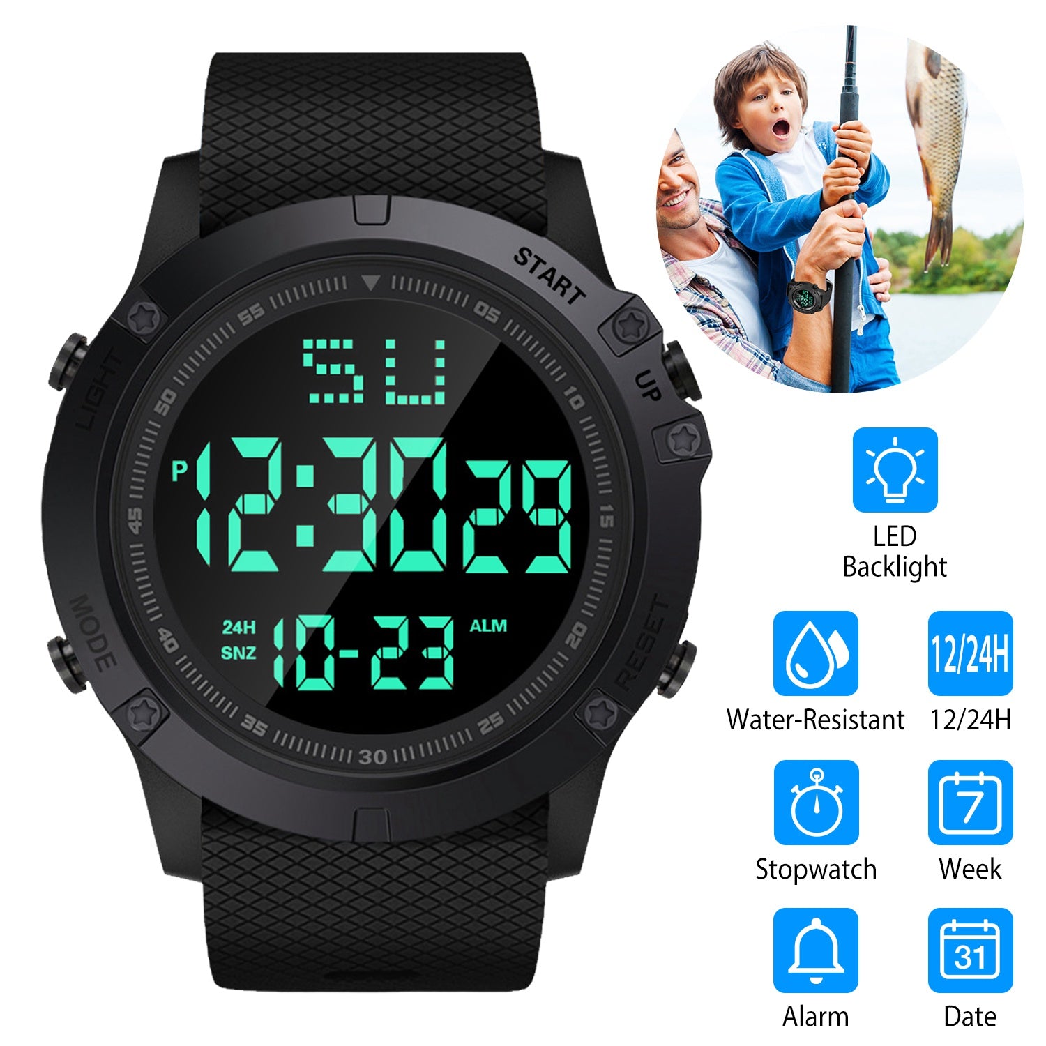 Military Wrist Watch with LED Backlight Deals Cheap Online