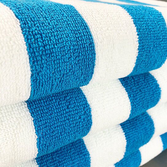 3-Pack: 30 x 60 Ultra-Soft 100% Cotton Striped Pool Cabana Hotel Beach Towels Recommend Sale Online