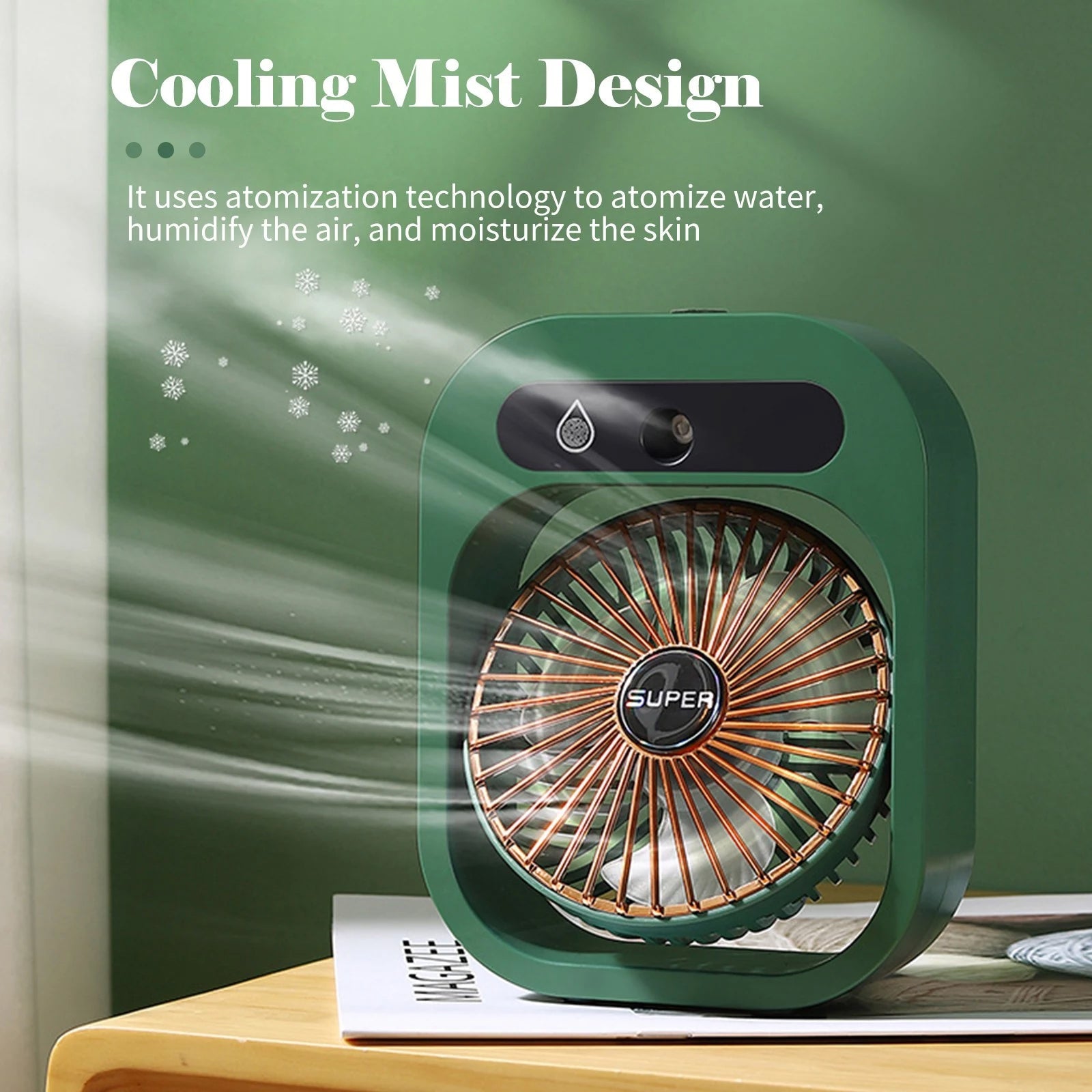 USB Rechargeable Desktop Spray Fan Free Shipping Shop For