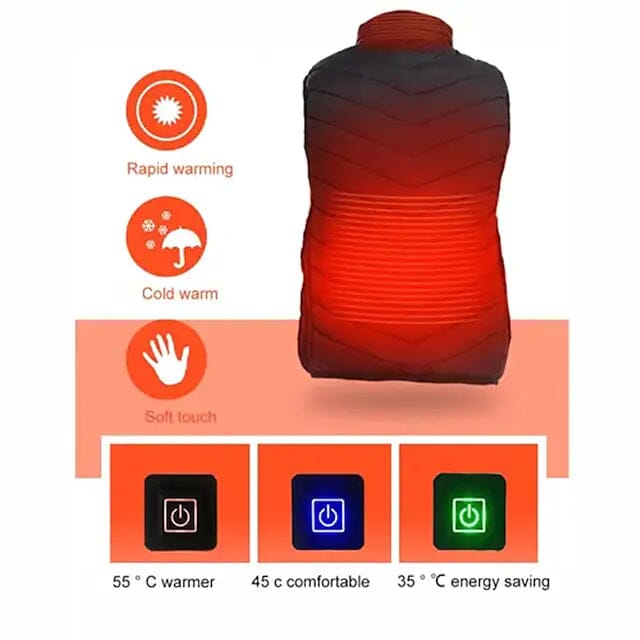 Nine Districts Intelligent Heating Vest Electric Heating Sale Fashion