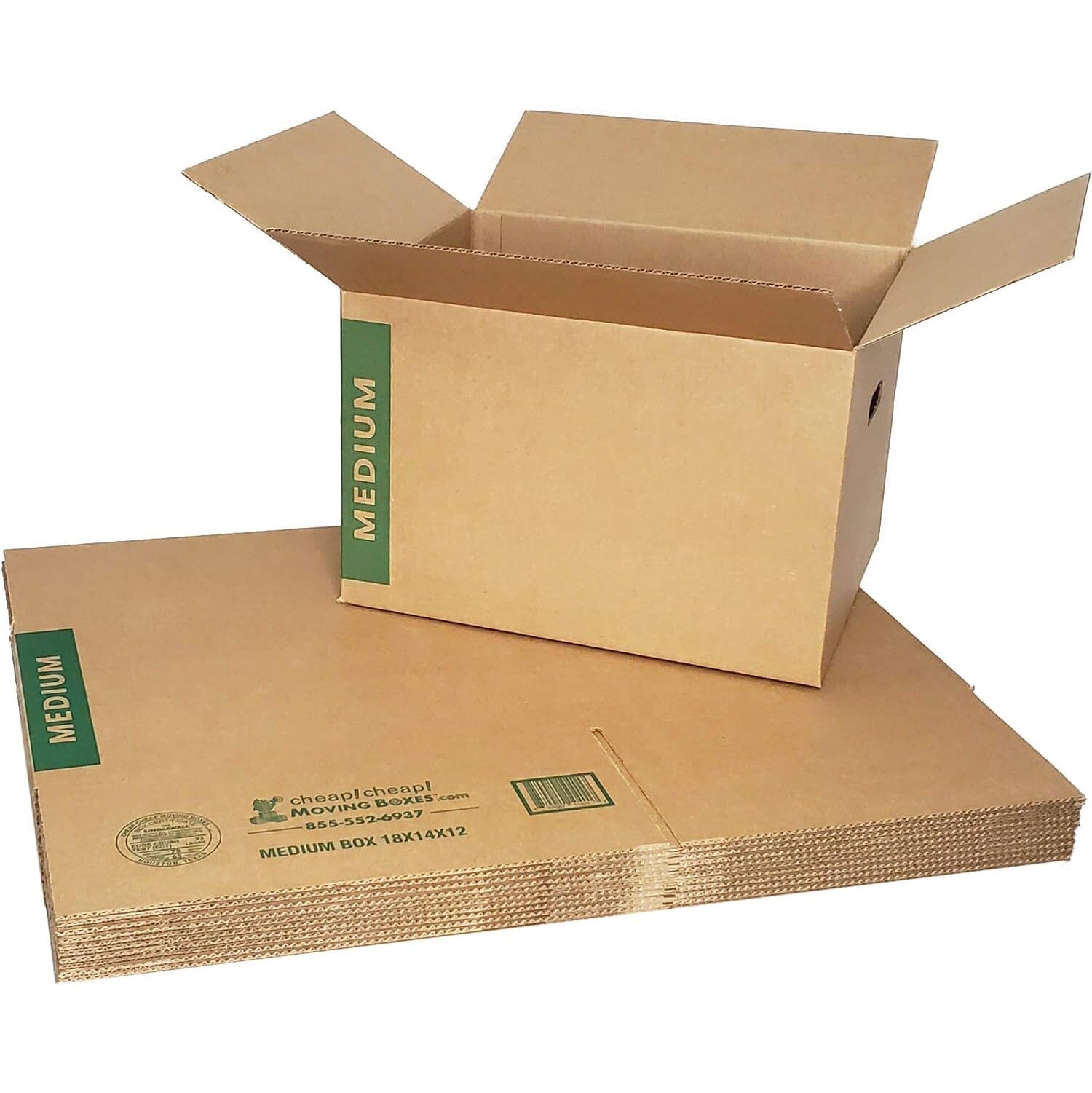 10-Pack: Medium Moving Boxes with Handles  (Refurbished) Buy Cheap 2025 Unisex