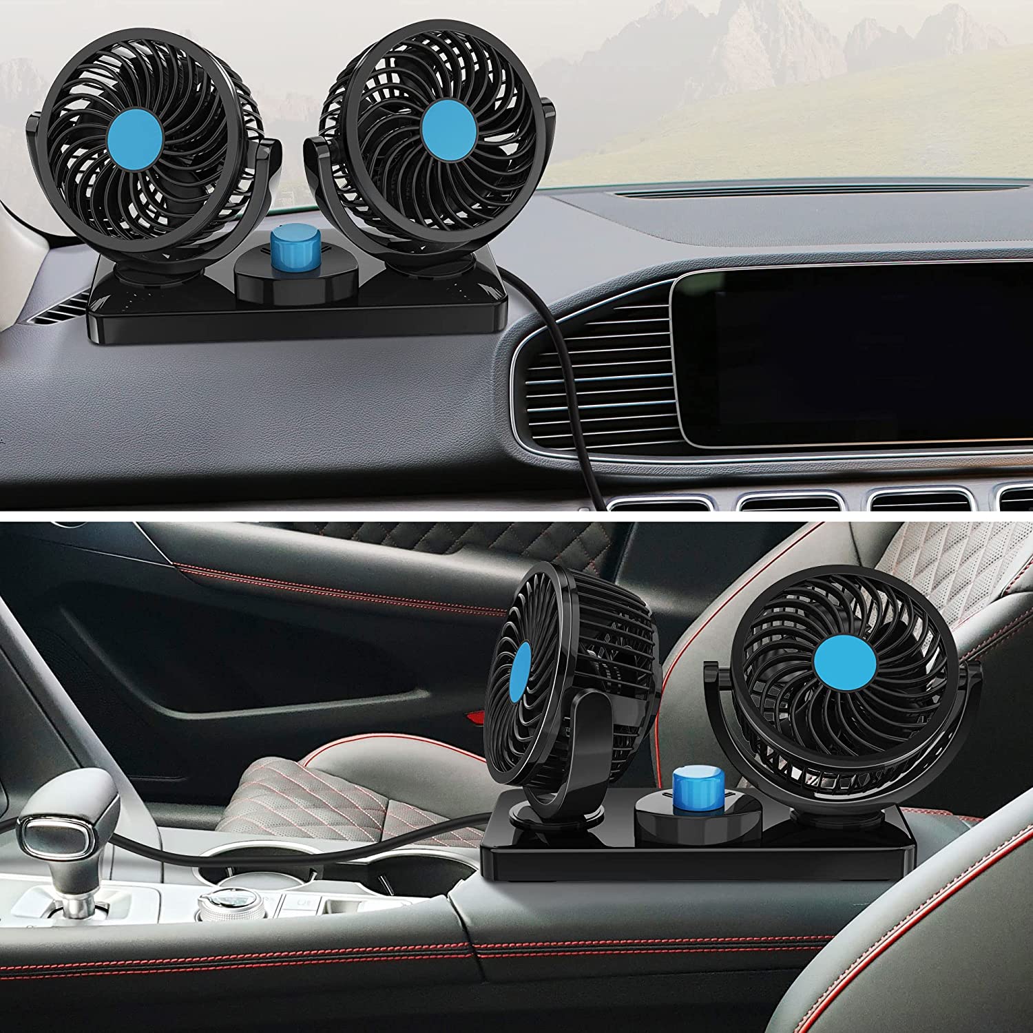 360 Degree Rotatable Car Fan Cheap Affordable