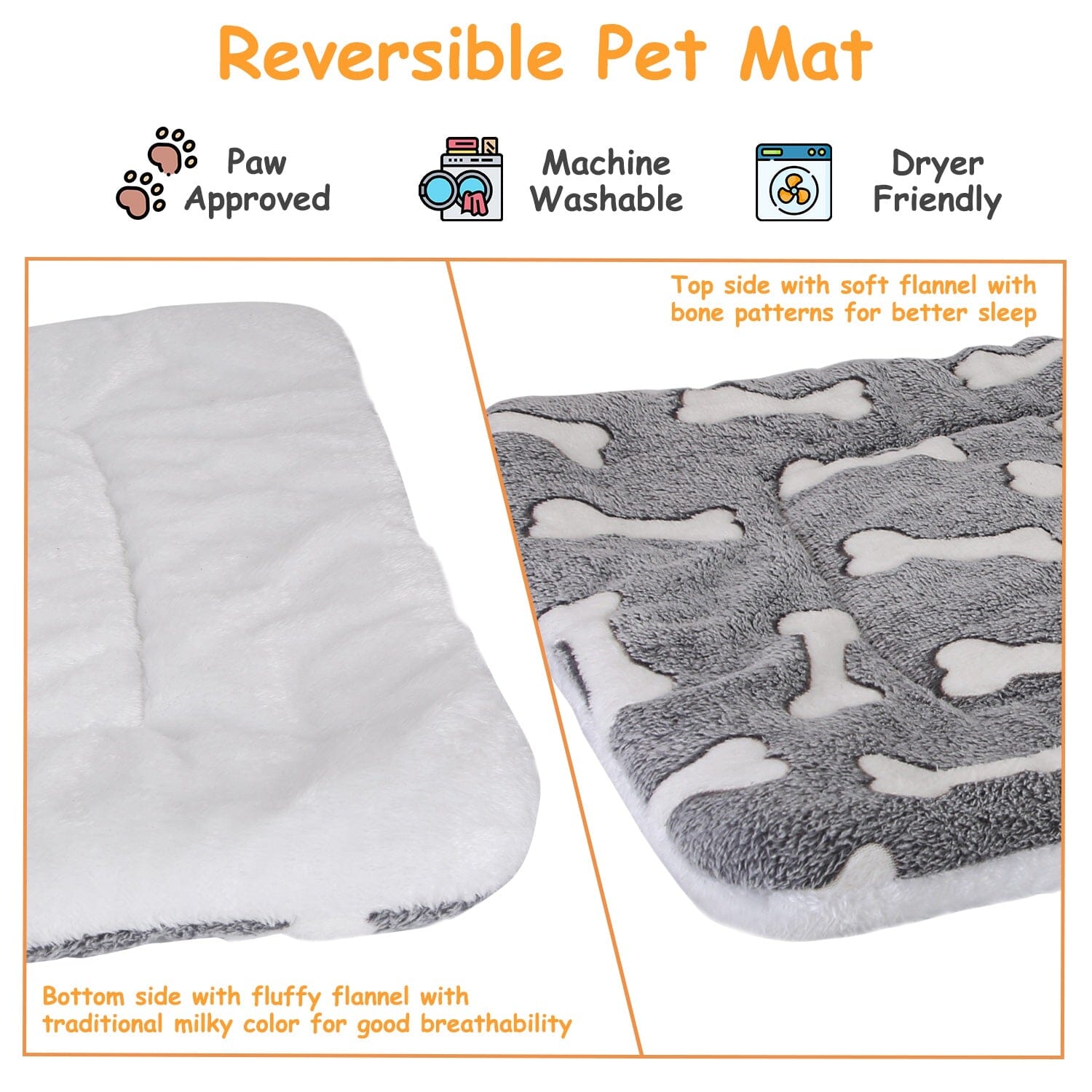 Comfortable Flannel Dog Bed Mat Outlet Best Place