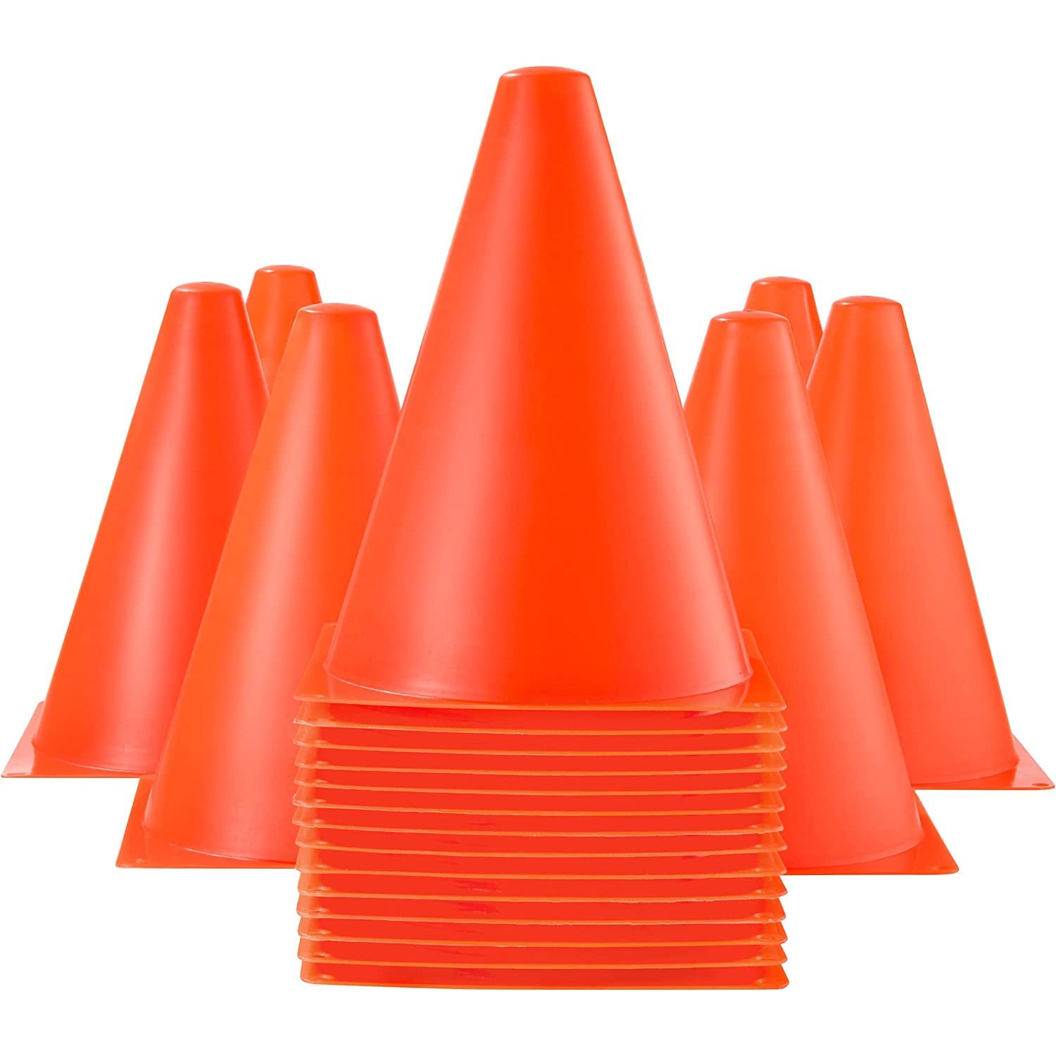 6-Pack: 7-inch Traffic Cones Sports Practice for Agility Drills & Training Cheap Pice Discount Authentic