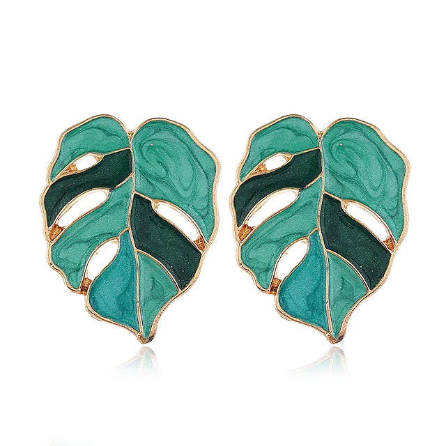 4-Pairs: Women's Vintage Leaf Fashion Earrings Cheap New Styles