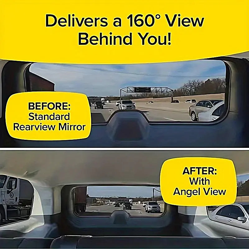 Car Wide Angle Rearview Mirror Curved Interior Large Field Of View Inside Mirror Free Shipping Inexpensive